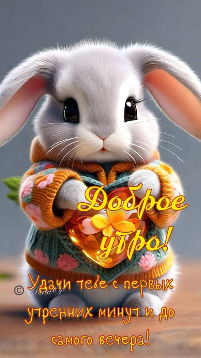 Доброе утро! Удачи тебе с первых утренних минут и до самого вечера!
