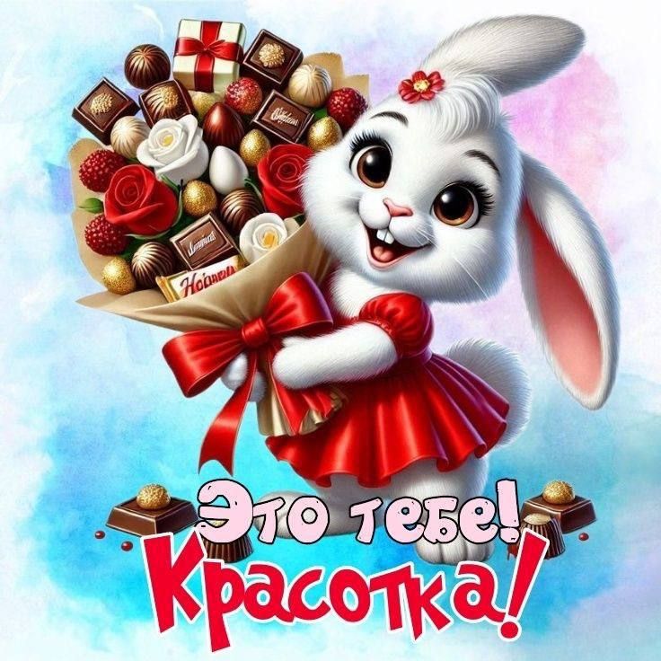 Это тебе! Красотка!