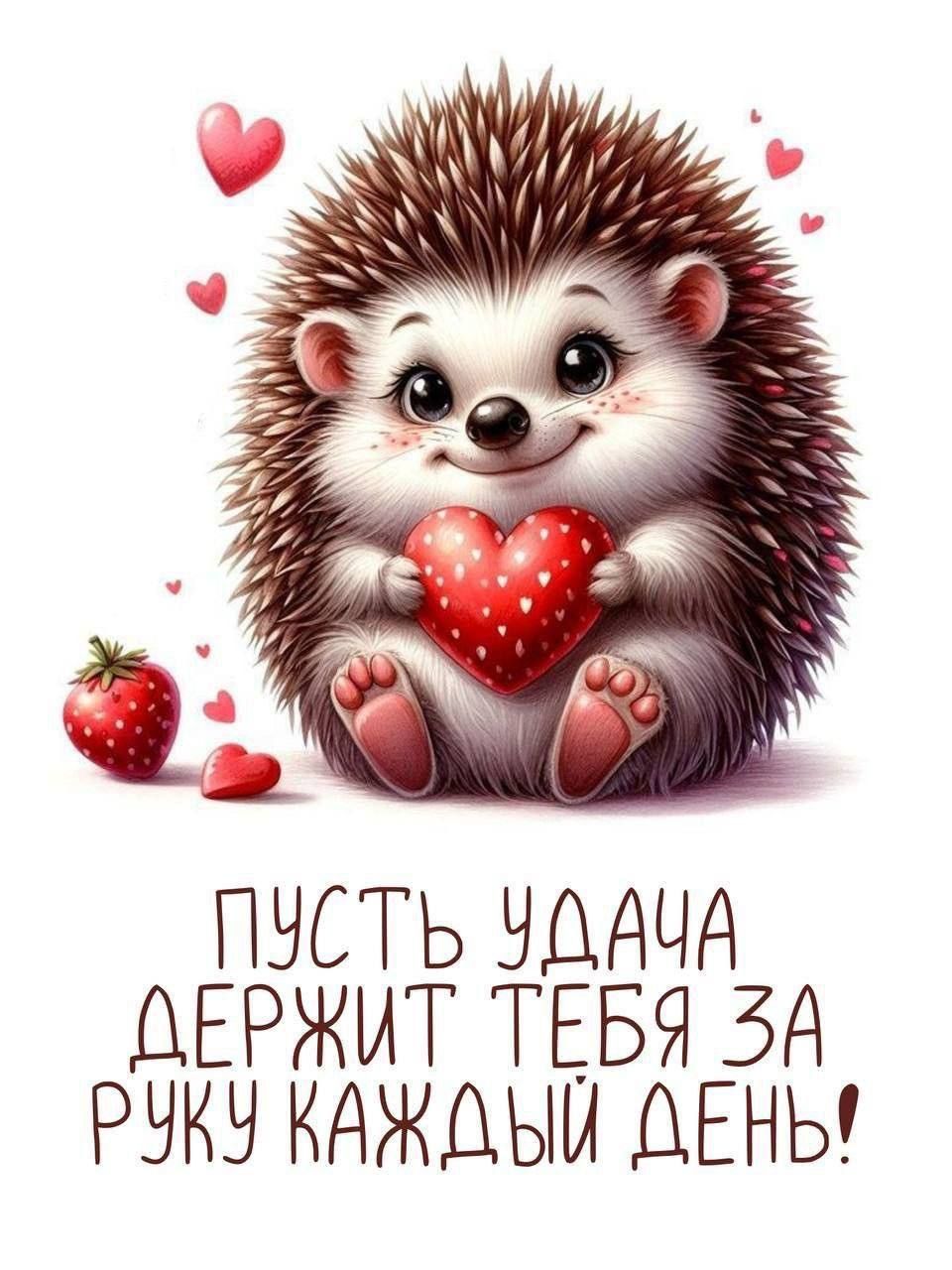 Пусть удача держит тебя за руку каждый день!