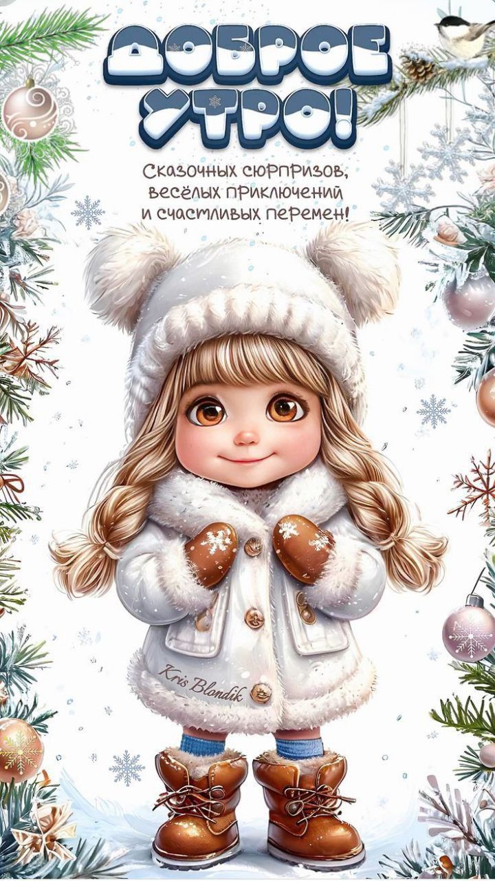 ДОБРОЕ УТРО!
Сказочных сюрпризов, весёлых приключений и счастливых перемен!
