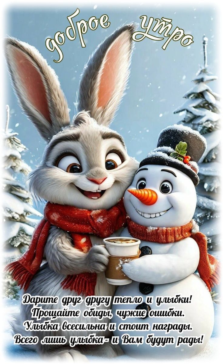 Доброе утро
Дарите друг другу тепло и улыбки! Прощайте обиды, чужие ошибки. Улыбка вселяет и стоит награды. Всего лишь улыбка - и Вам будут рады!