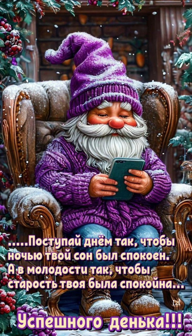 Поступай день так, чтобы ночью твой сон был спокойен... А в молодости так, чтобы старость твоя была спокойна... Успешного денька!!!