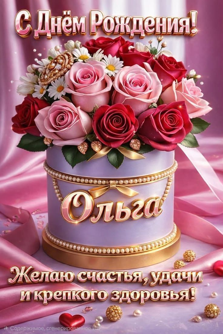 С Днём Рождения!
Ольга
Желаю счастья, удачи и крепкого здоровья!