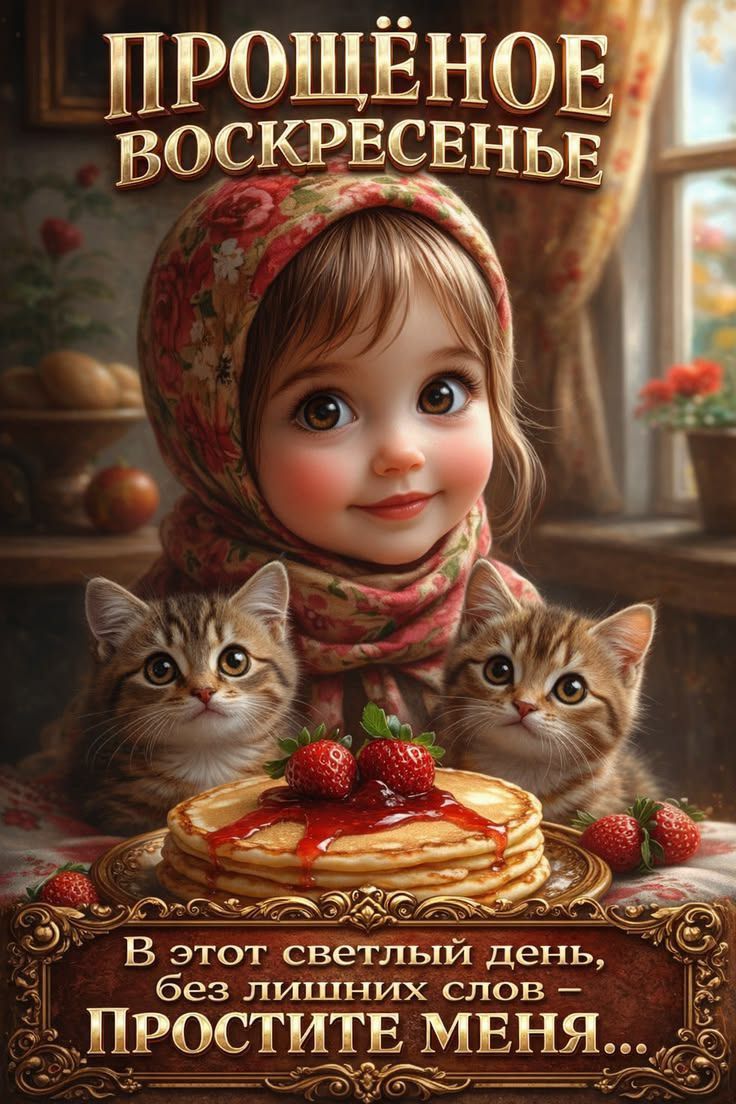 ПРОЩЁНОЕ ВОСКРЕСЕНЬЕ\nВ этот светлый день, без лишних слов — Простите меня...