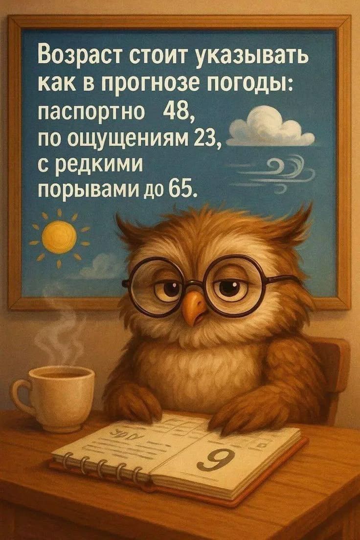 Возраст стоит указывать как в прогнозе погоды: паспортно 48, по ощущениям 23, с редкими порывами до 65.