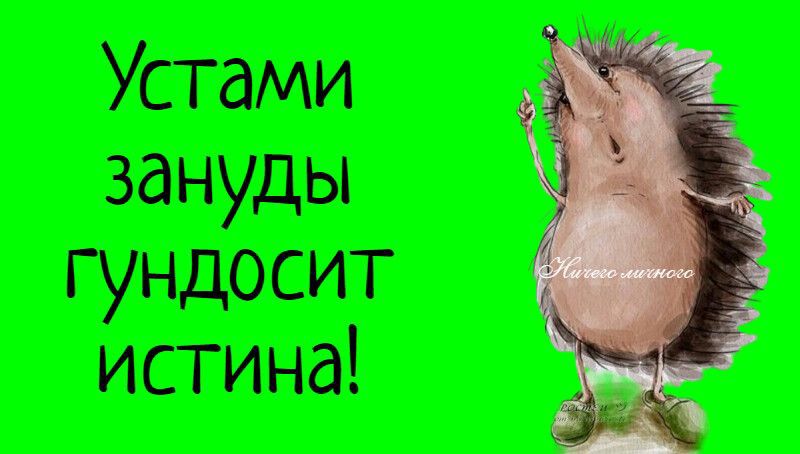 Устами зануды гундосит истина