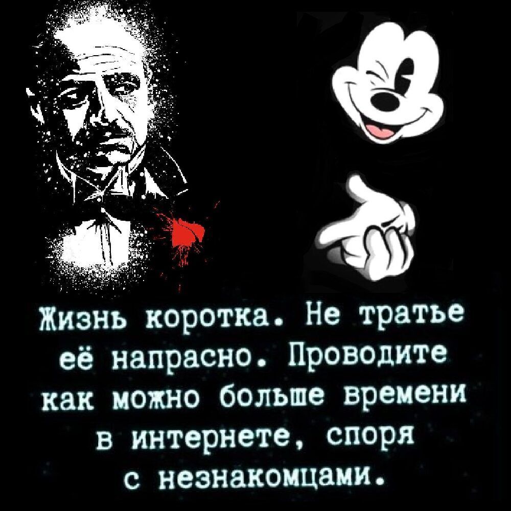 43 Жизнь коротка Не третье её напрасно Проводике как можно больше времени в интернете споря с неэнакоицаии