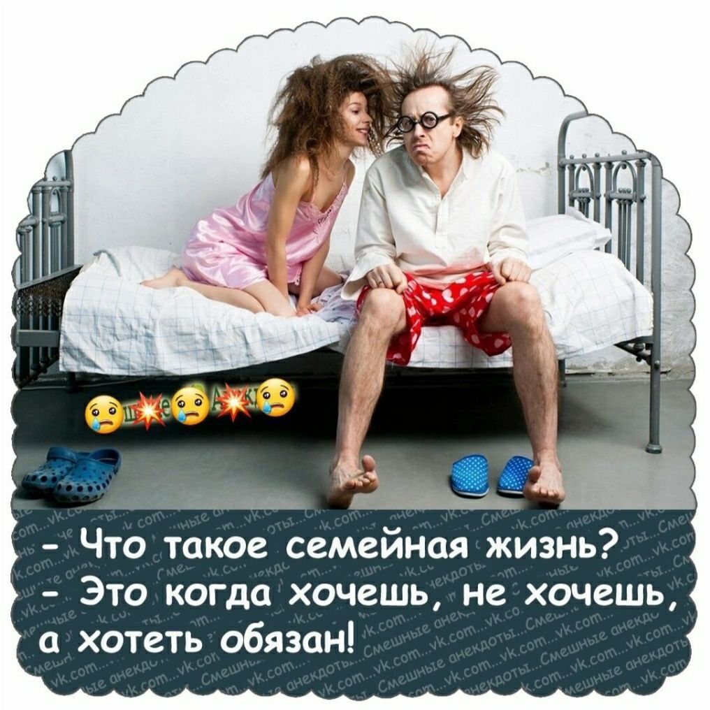 Что такое семейная жизнь Это когда хочешь не хочешь а хотеть обязан