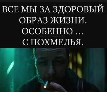 ВСЕ МЫ ЗА ЗДОРОВЫЙ ОБРАЗ ЖИЗНИ ОСОБЕННО С ПОХМЕЛЬЯ у