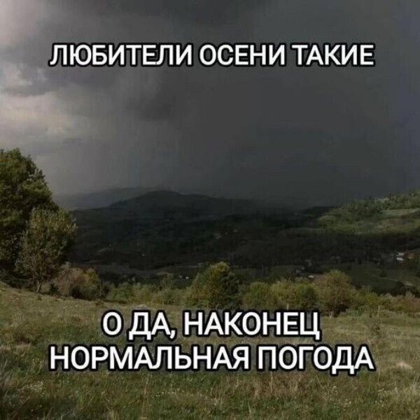 ЛЮБИТЕЛИ ОСЕНИ ТАКИЕ ОДА НАКОНЕЦ НОРМАЛЬНАЯ ПОГОДА