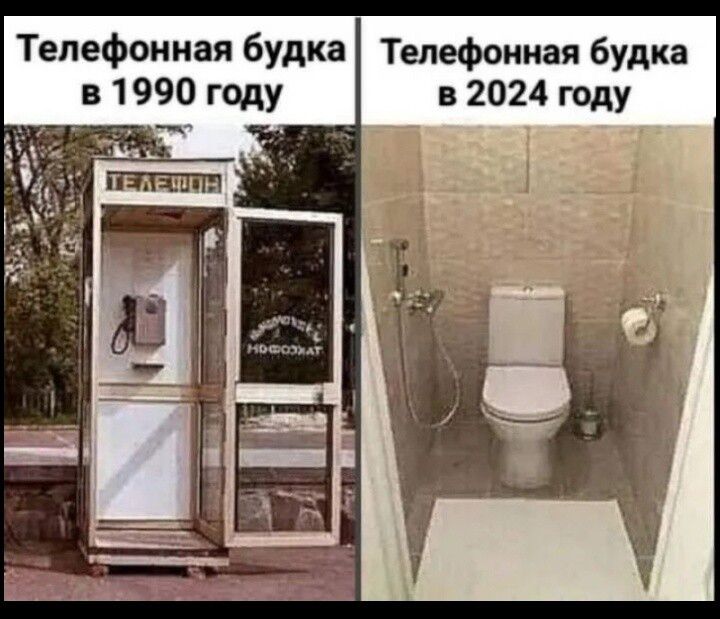 Телефонная будка Телефонная будка в 1990 году