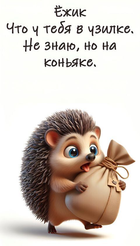 Ёжик
Что у тебя в узилке.
Не знаю, но на коньяке.