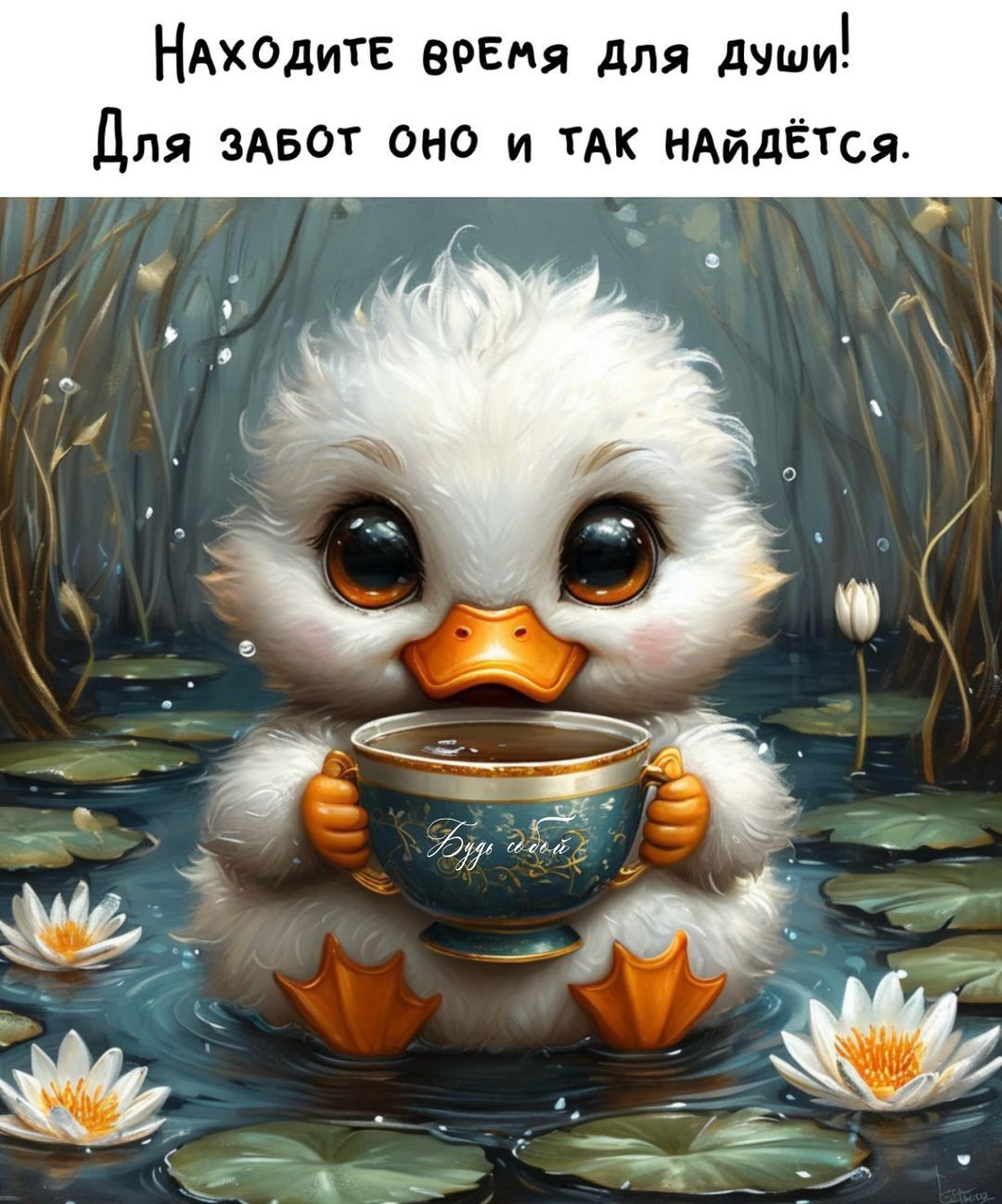 Находите время для души! Для забот оно и так найдётся.