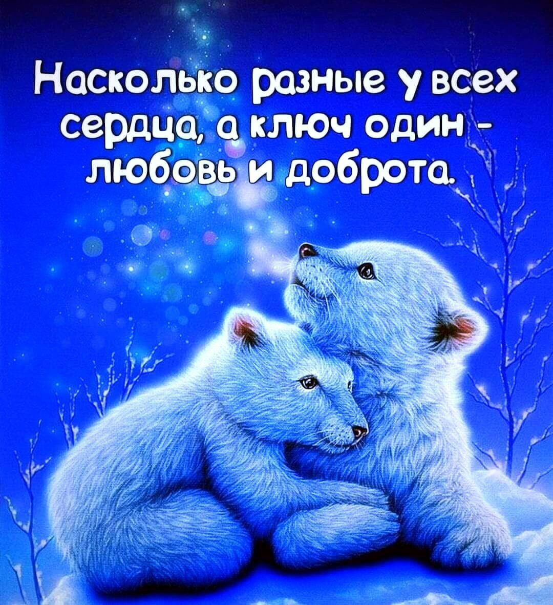 Насколько разные у всех сердца, а ключ один - любовь и доброта.