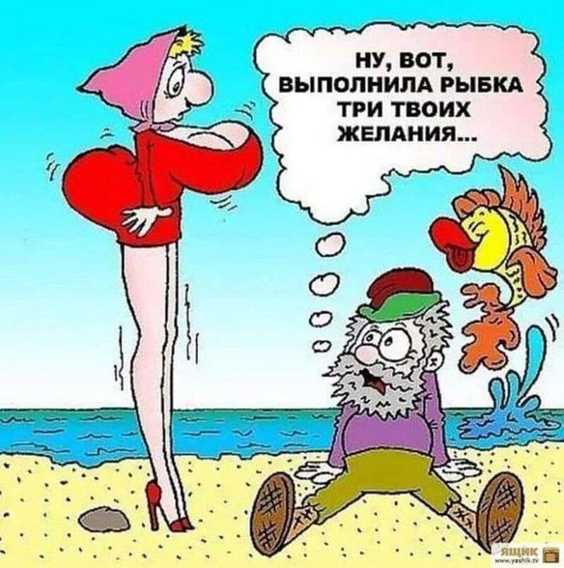 Ну, вот, выполнила рыбка три твоих желания...