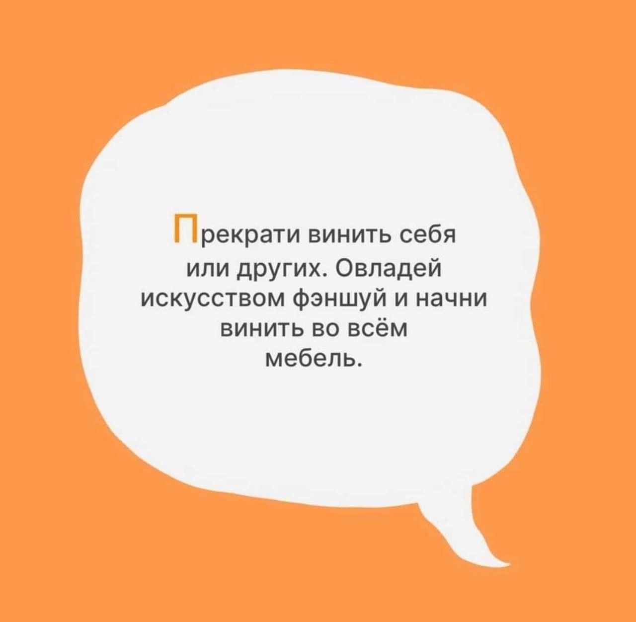 Прекрати винить себя или других. Овладей искусством фэншуй и начни винить во всём мебель.