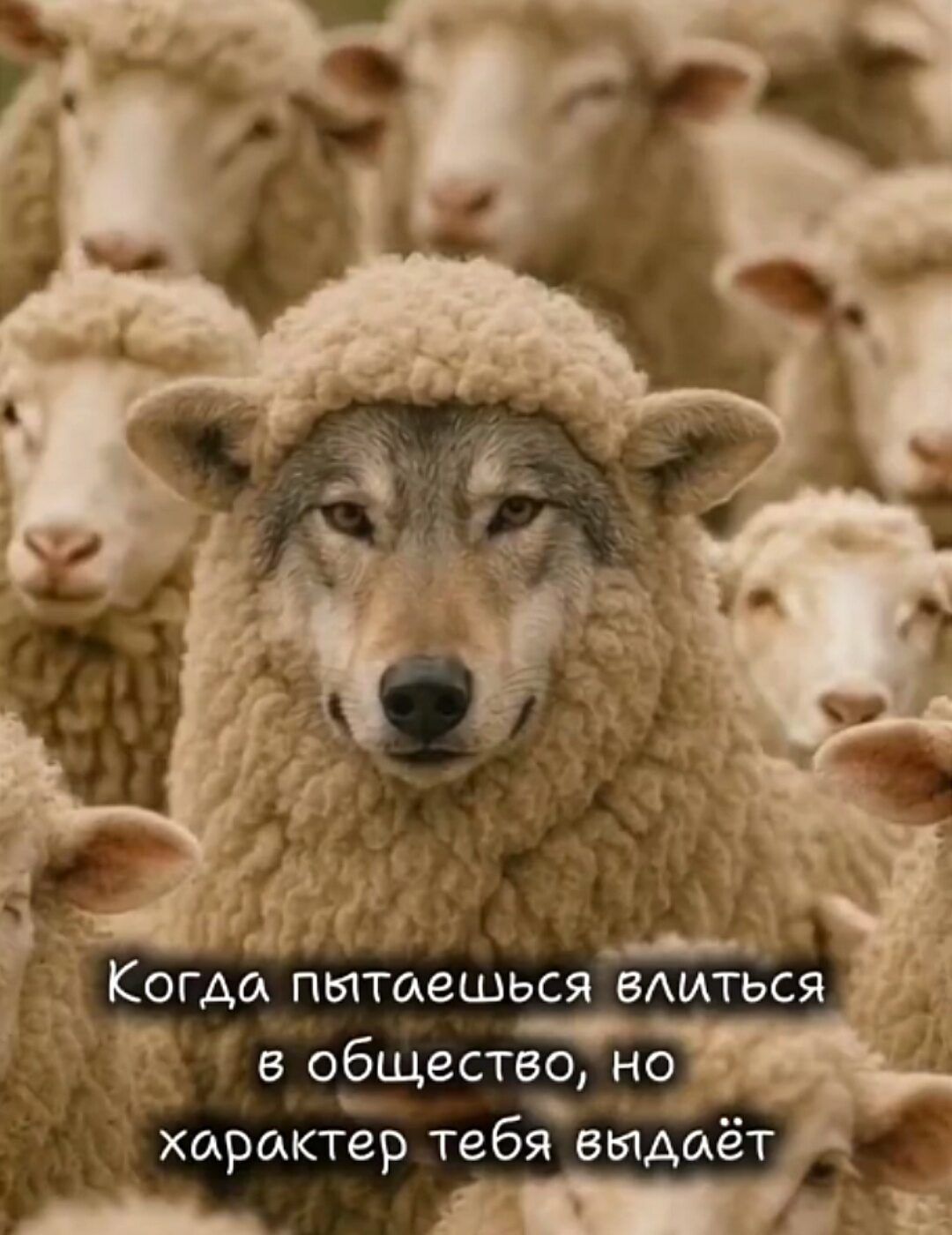 Когда пытаешься влиться в общество, но характер тебя выдает