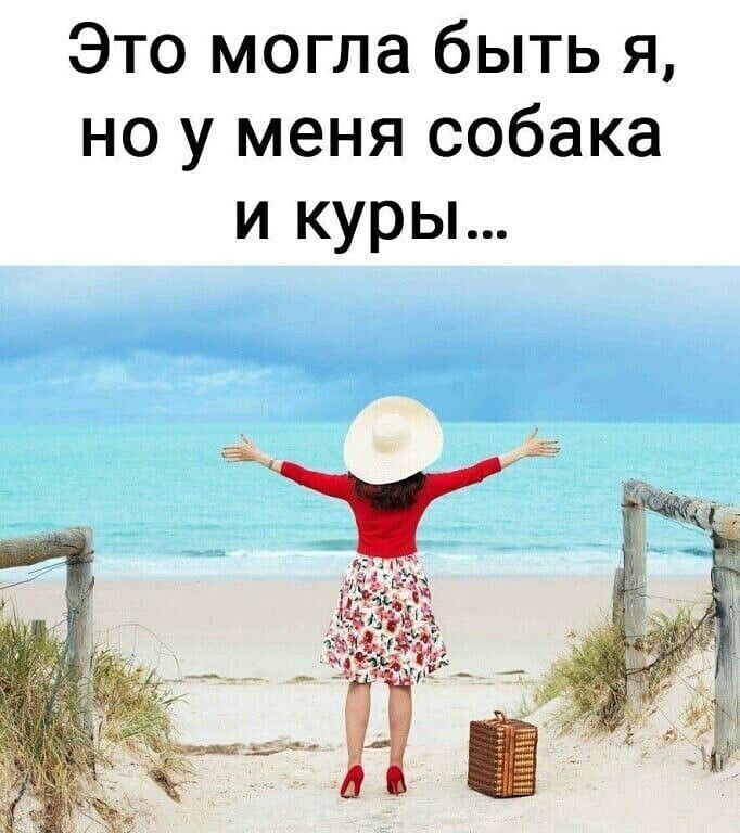 Это могла быть я, но у меня собака и куры...