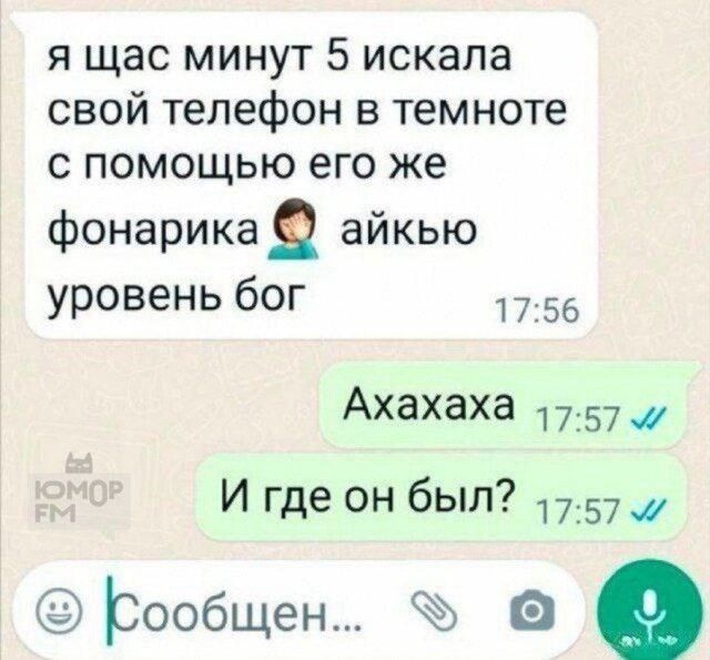 Я щас минут 5 искала свой телефон в темноте с помощью его же фонарика айкью уровень бог