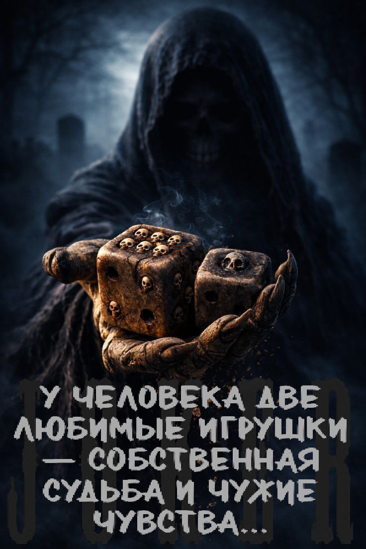 У человека две любимые игрушки — собственная судьба и чужие чувства..