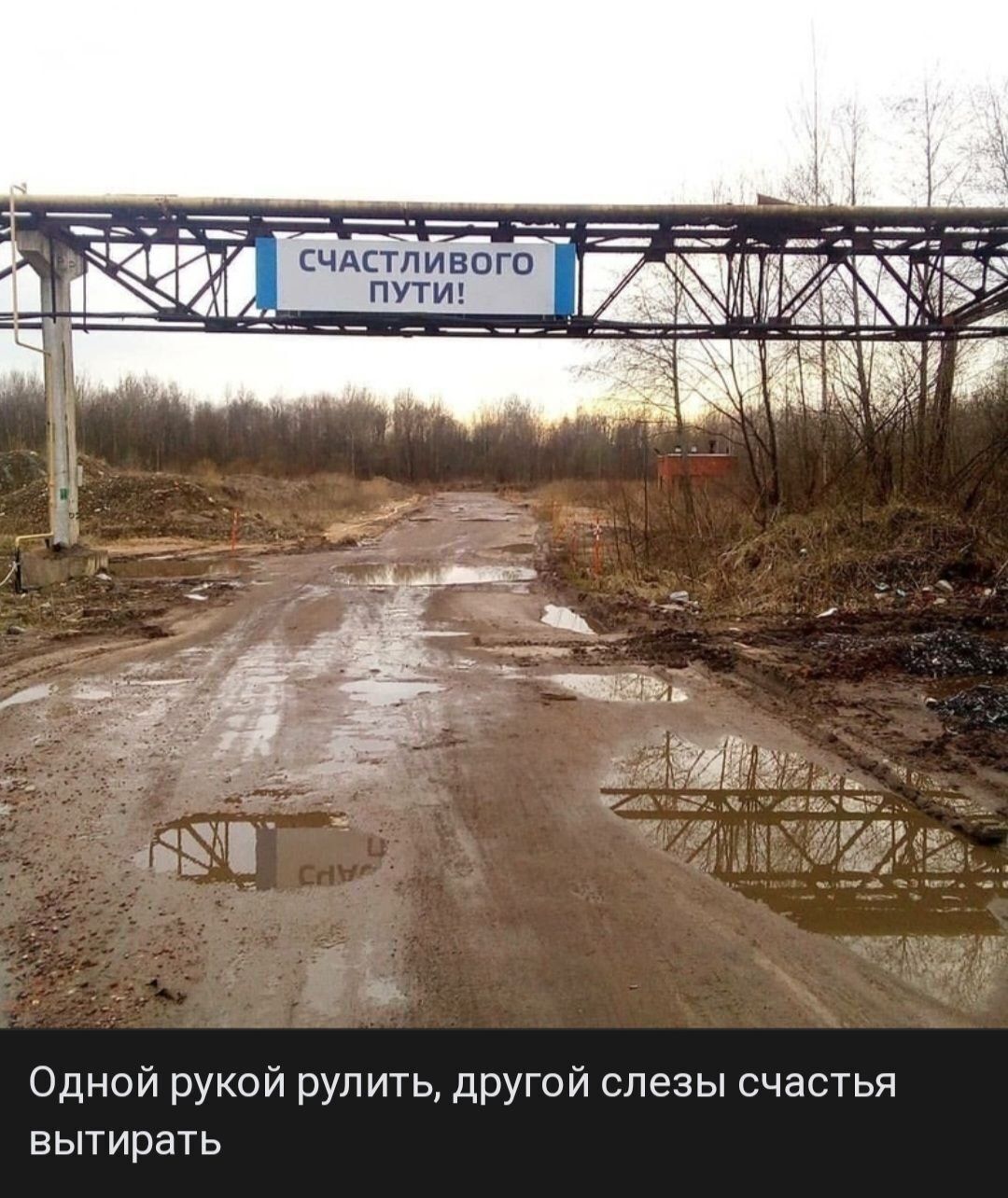 СЧАСТЛИВОГО ПУТИ! Одной рукой рулить, другой слезы счастья вытирать