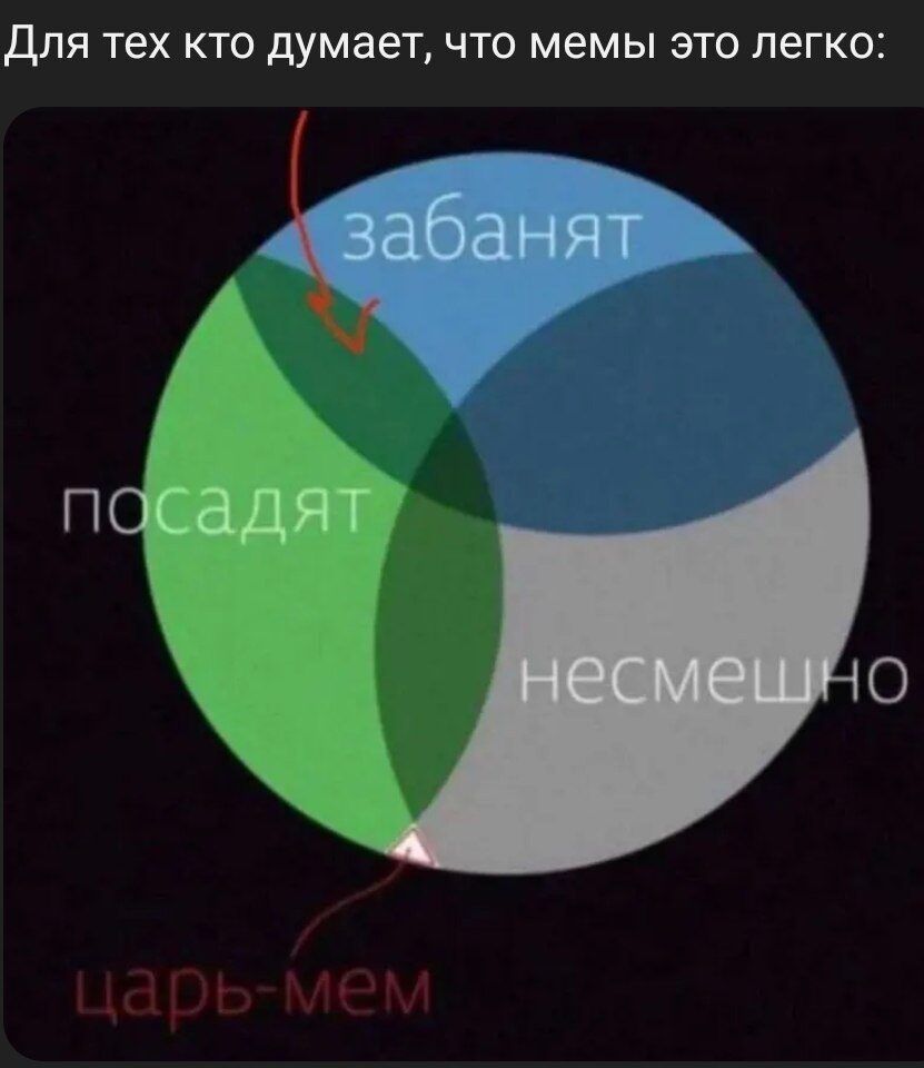 Для тех кто думает, что мемы это легко: забанят посадят несмешно царь-мем