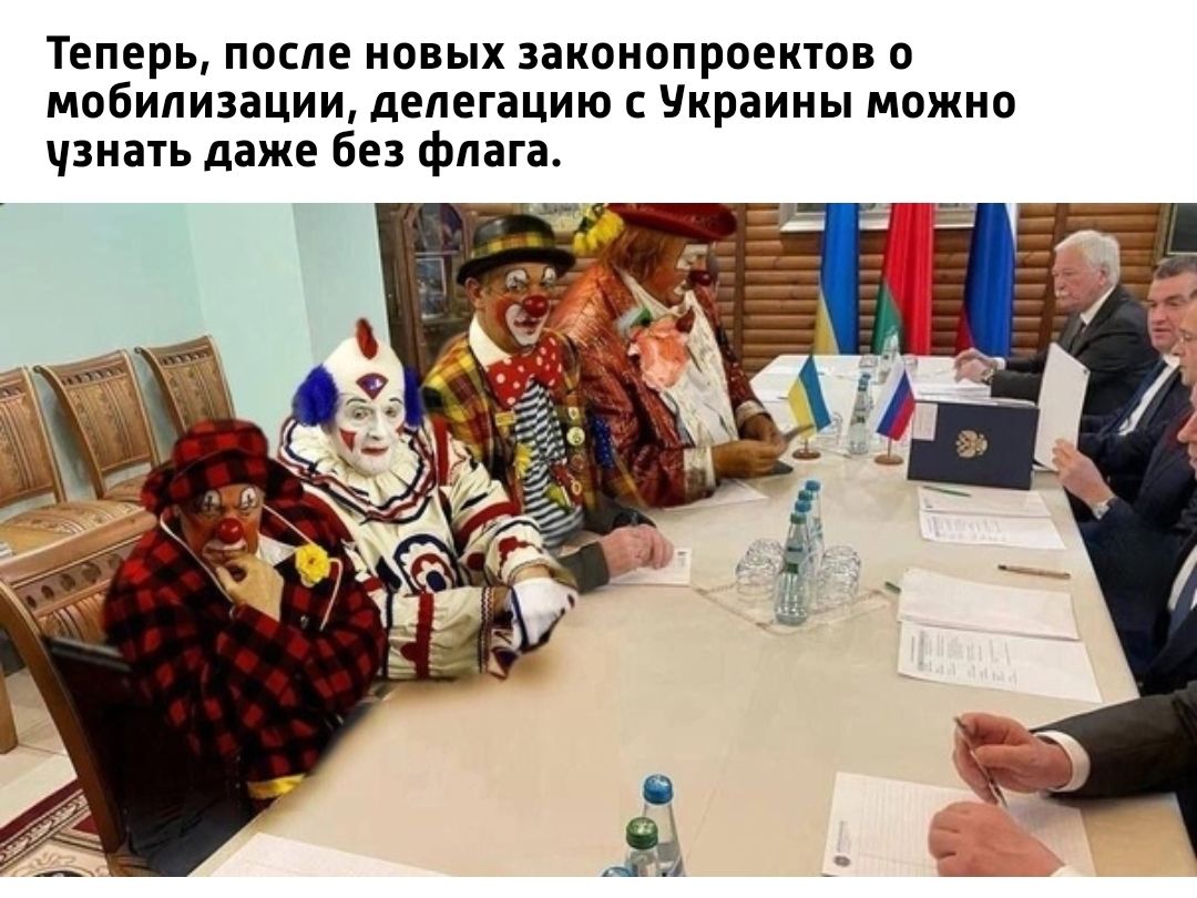 Теперь после новых законопроектов о мобилизации делегацию украины можно чзиать даже без флага