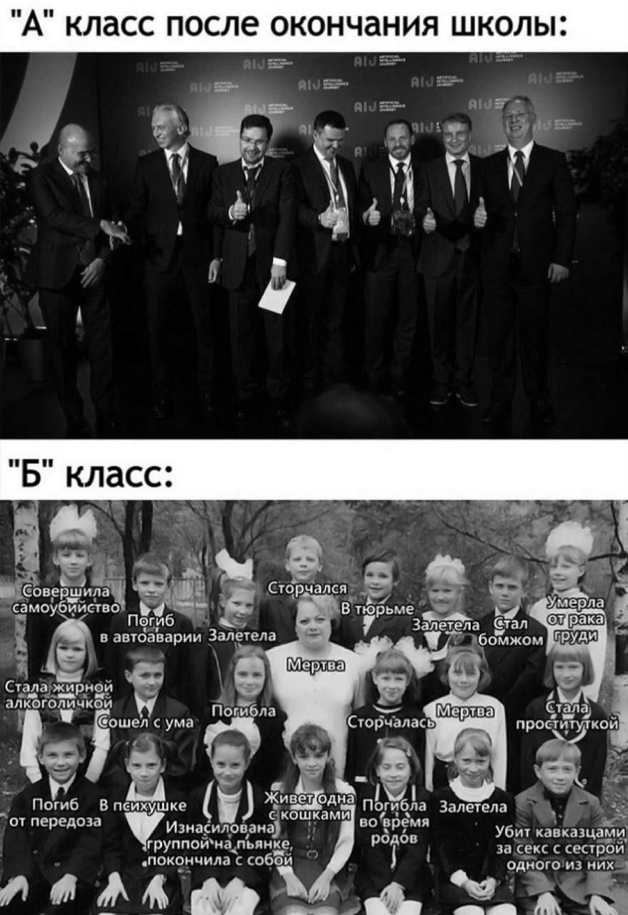 А класс после окончания школы
