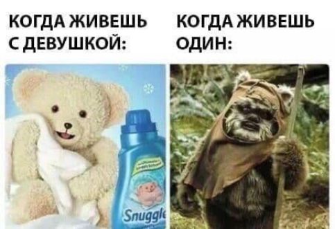 КОГДА ЖИВЕШЬ КОГДА ЖИВЕШЬ С ДЕВУШКОЙ ОДИН