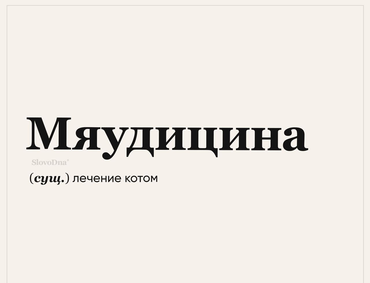 Мяудицина сущ ле