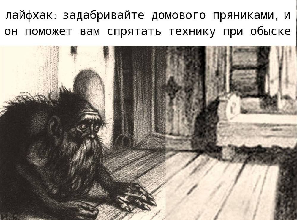 лайфхак: задабривайте домового пряниками, и он поможет вам спрятать технику при обыске