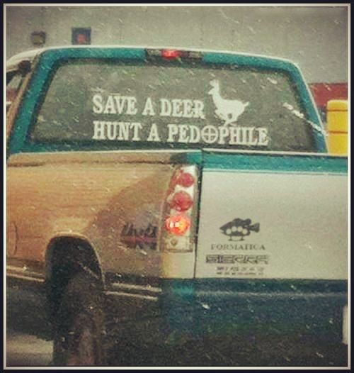 SAVE A DEER HUNT A PEDOPHILE