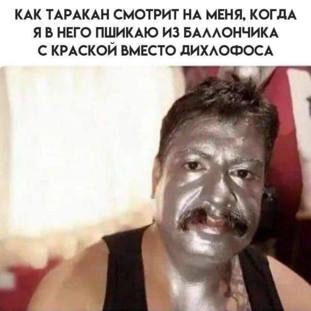 КАК ТАРАКАН СМОТРИТ НА МЕНЯ, КОГДА Я В НЕГО ПШИКАЮ ИЗ БАЛЛОНЧИКА С КРАСКОЙ ВМЕСТО ДИХЛОФОСА