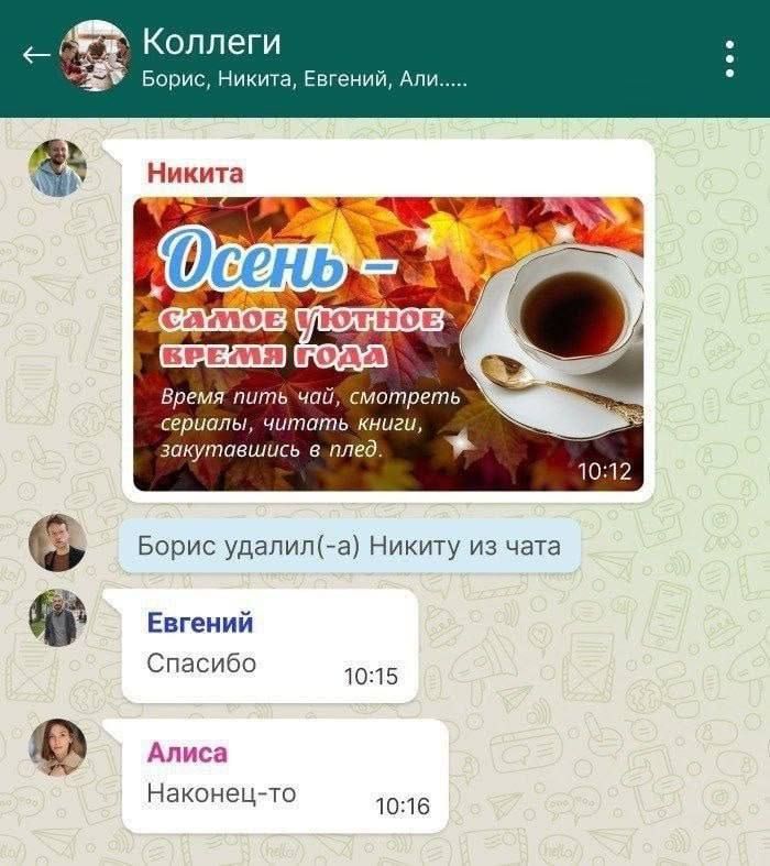 Осень — самое уютное время года. Время пить чай, смотреть сериалы, читать книги, закутываться в плед. Никита