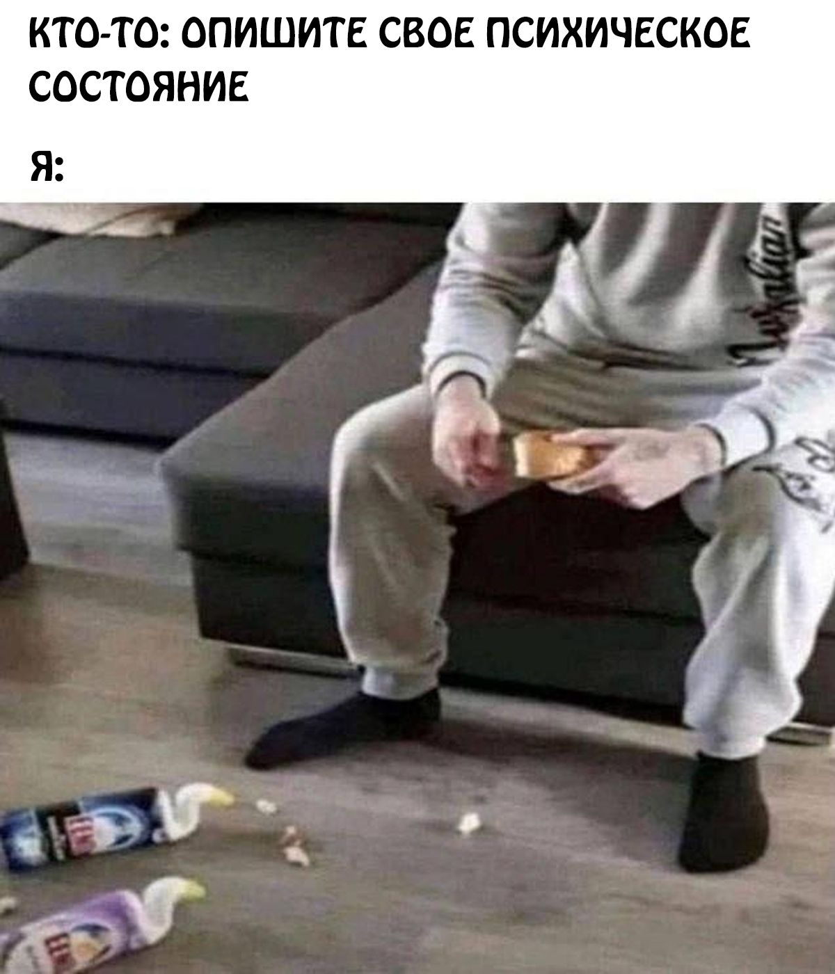 КТО-ТО: ОПИШИТЕ СВОЕ ПСИХИЧЕСКОЕ СОСТОЯНИЕ Я: