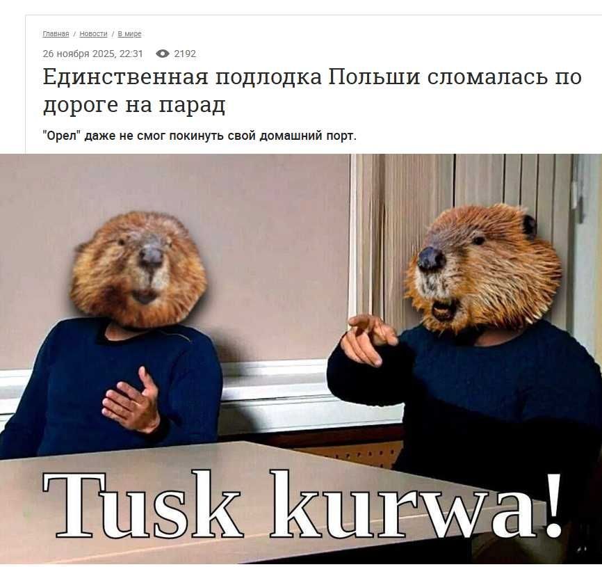 Единственная подлодка Польши сломалась по дороге на парад
