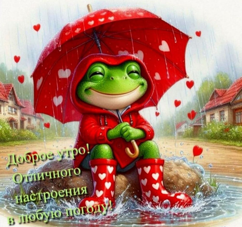 Доброе утро! Отличного настроения в любую погоду!