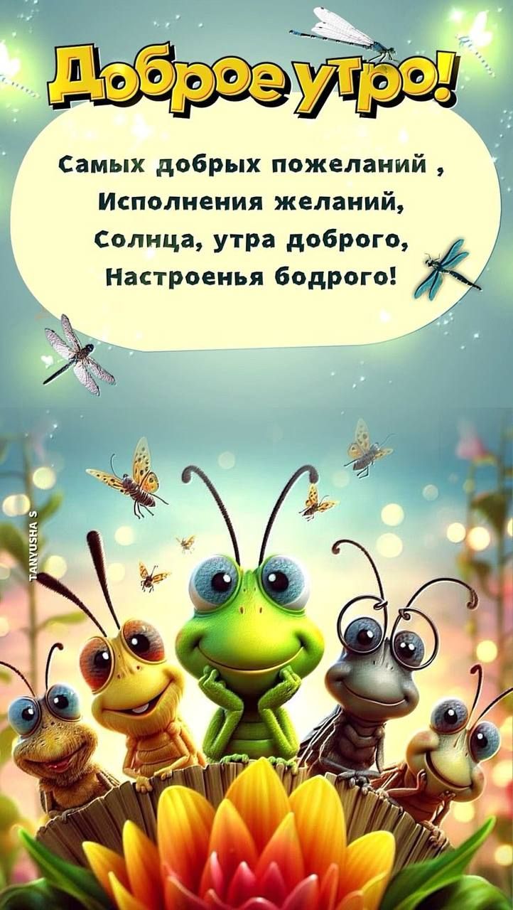 Доброе утро! Самых добрых пожеланий, Исполнения желаний, Солнца, утра доброго, Настроенья бодрого!