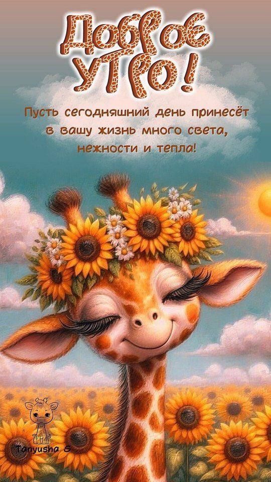 Доброе утро! Пусть сегодняшний день принесёт в вашу жизнь много света, нежности и тепла!