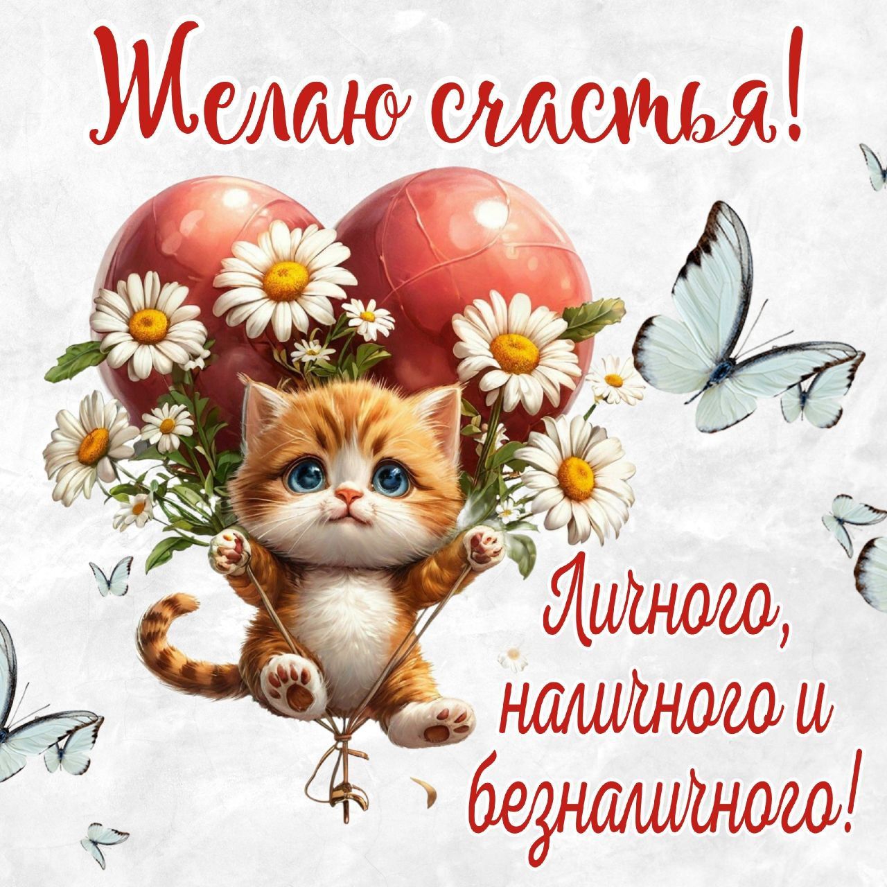 Желаю счастья! Личного, наличного и безналичного!
