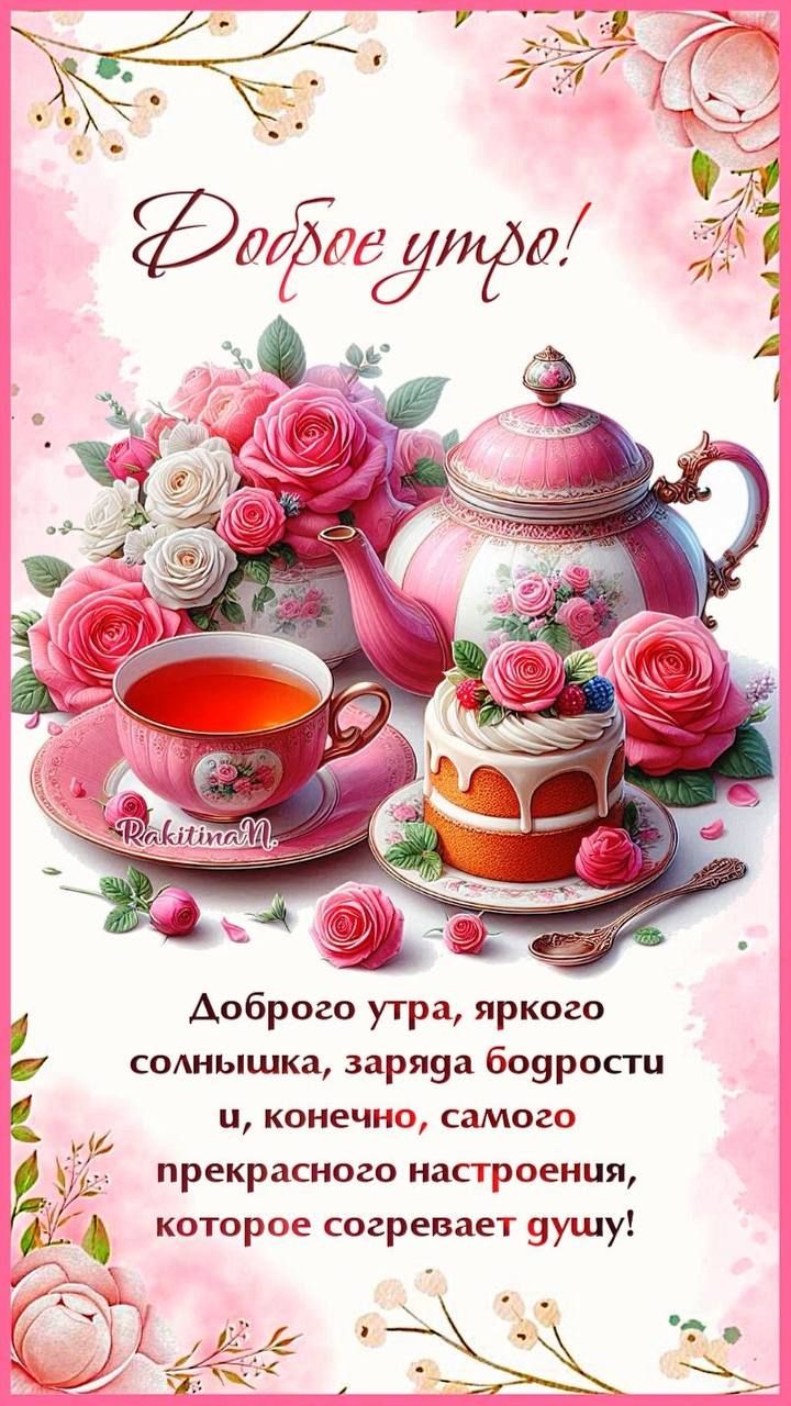 Доброе утро!

Доброго утра, яркого солнышка, заряда бодрости и, конечно, самого прекрасного настроения, которое согревает душу!