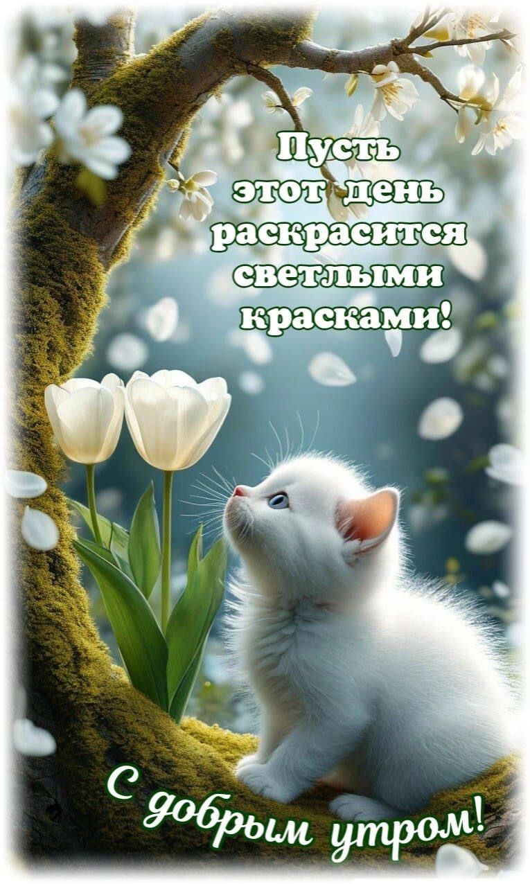 Пусть этот день раскрасится светлыми красками! С добрым утром!