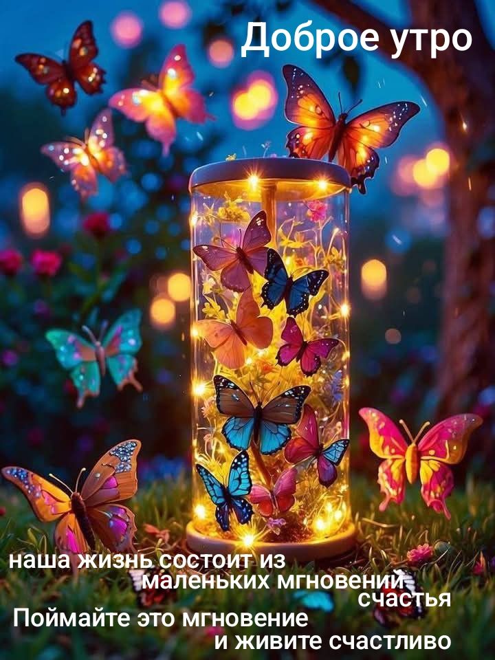 Доброе утро
наша жизнь состоит из маленьких мгновений счастья
Поймайте это мгновение и живите счастливо