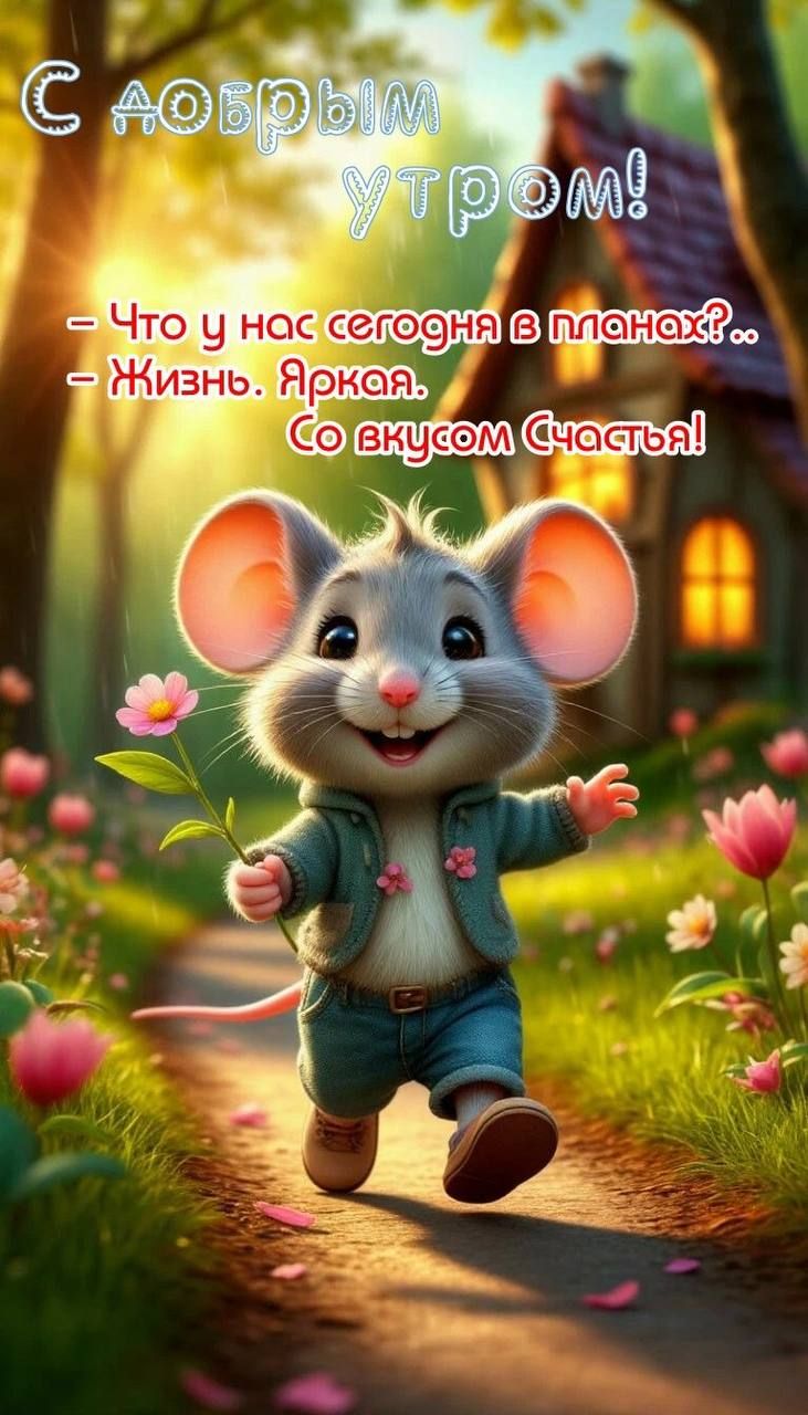 С добрым утром!
- Что у нас сегодня в планах?..
- Жизнь. Яркая. Со вкусом Счастья!