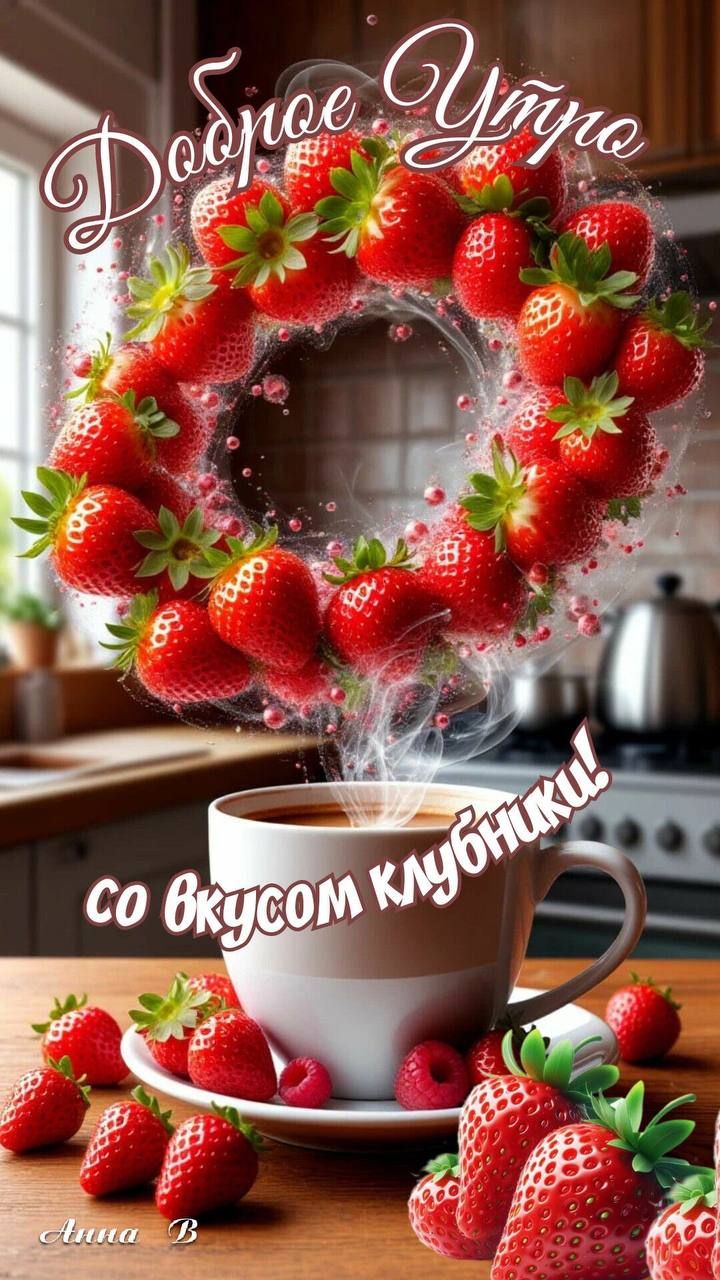Доброе Утро со вкусом клубнички!