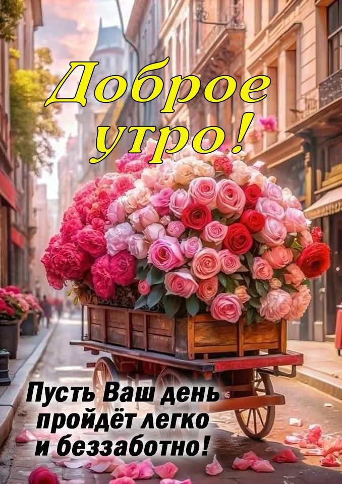 Доброе утро! Пусть Ваш день пройдет легко и беззаботно!