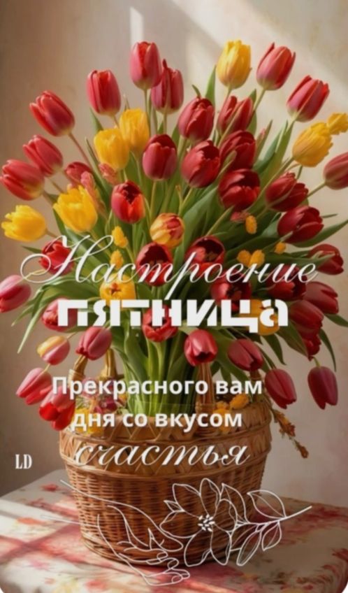 Настроение пятница
Прекрасного вам дня со вкусом счастья