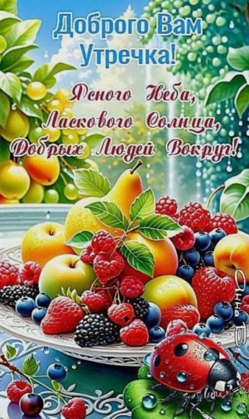 Доброго Вам Утрешка!
Денего Неба, Ласкового Солнца, Добрых Людей Вокруг!