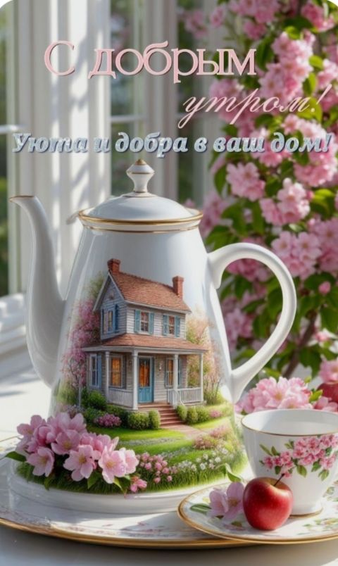 С добрым утром! Уюта и добра в ваш дом!