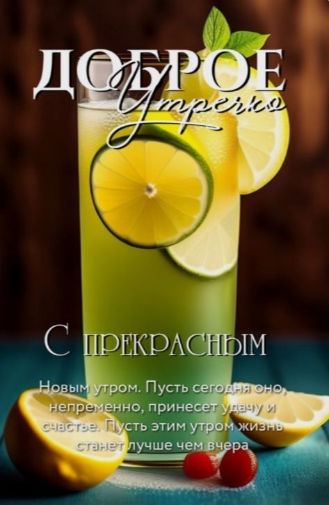 ДОБРОЕ Утро
С ПРЕКРАСНЫМ
Новым утром. Пусть сегодня оно, непременно, принесет удачу и счастье. Пусть этим утром жизнь станет лучше чем вчера.